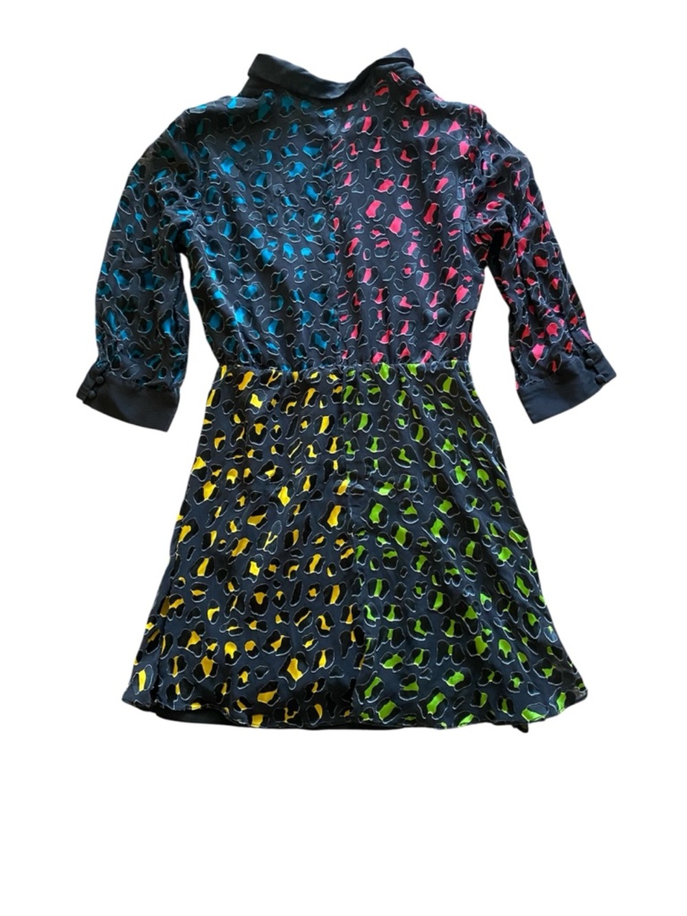 Alice + Olivia Black & Multi-Colored Mini Dress - Picture 3 of 7